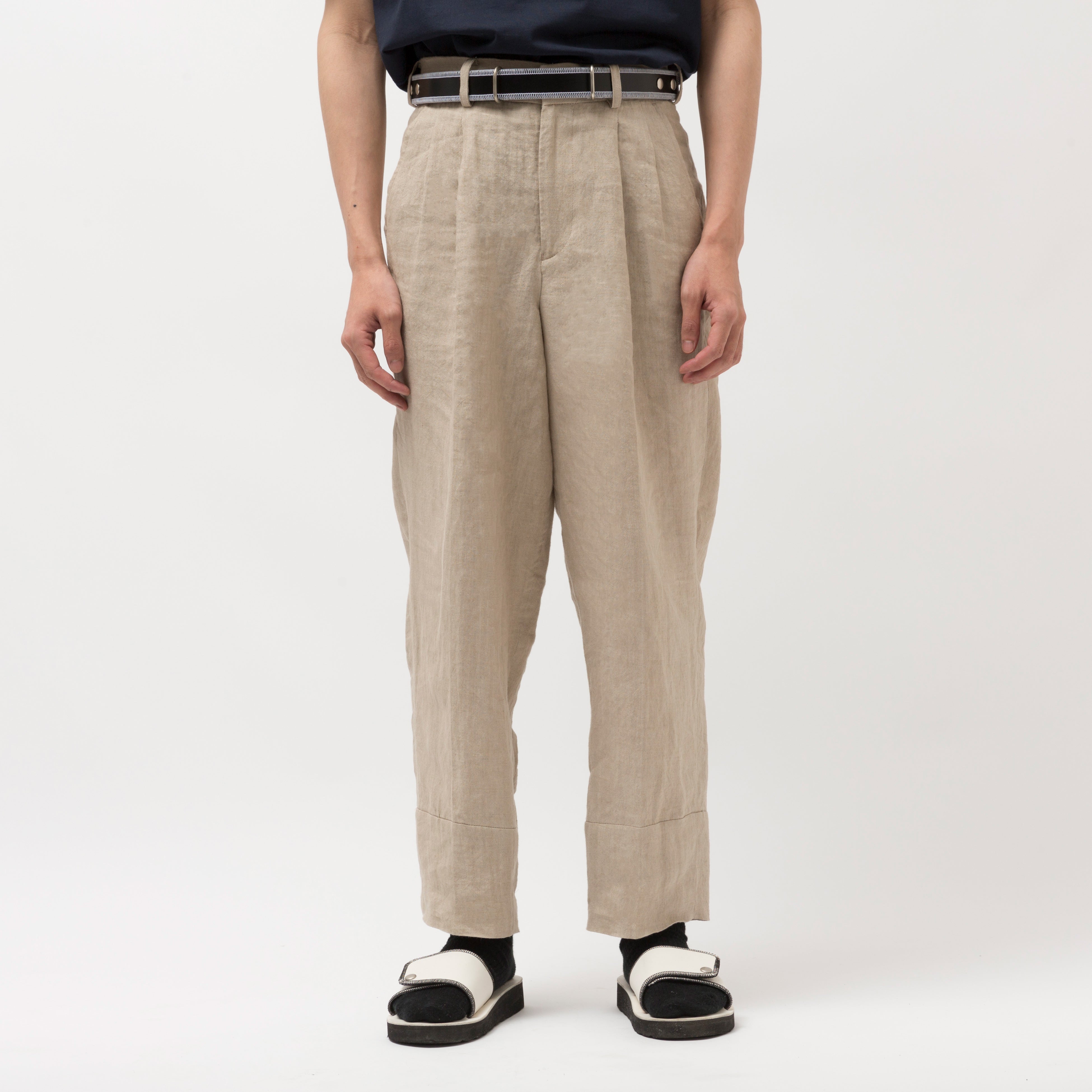 Linen Paneled Pants