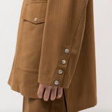 Stripe Shirt Blouson