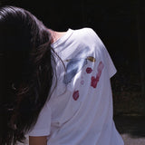 Flower Bleeding Tshirt/WHITE