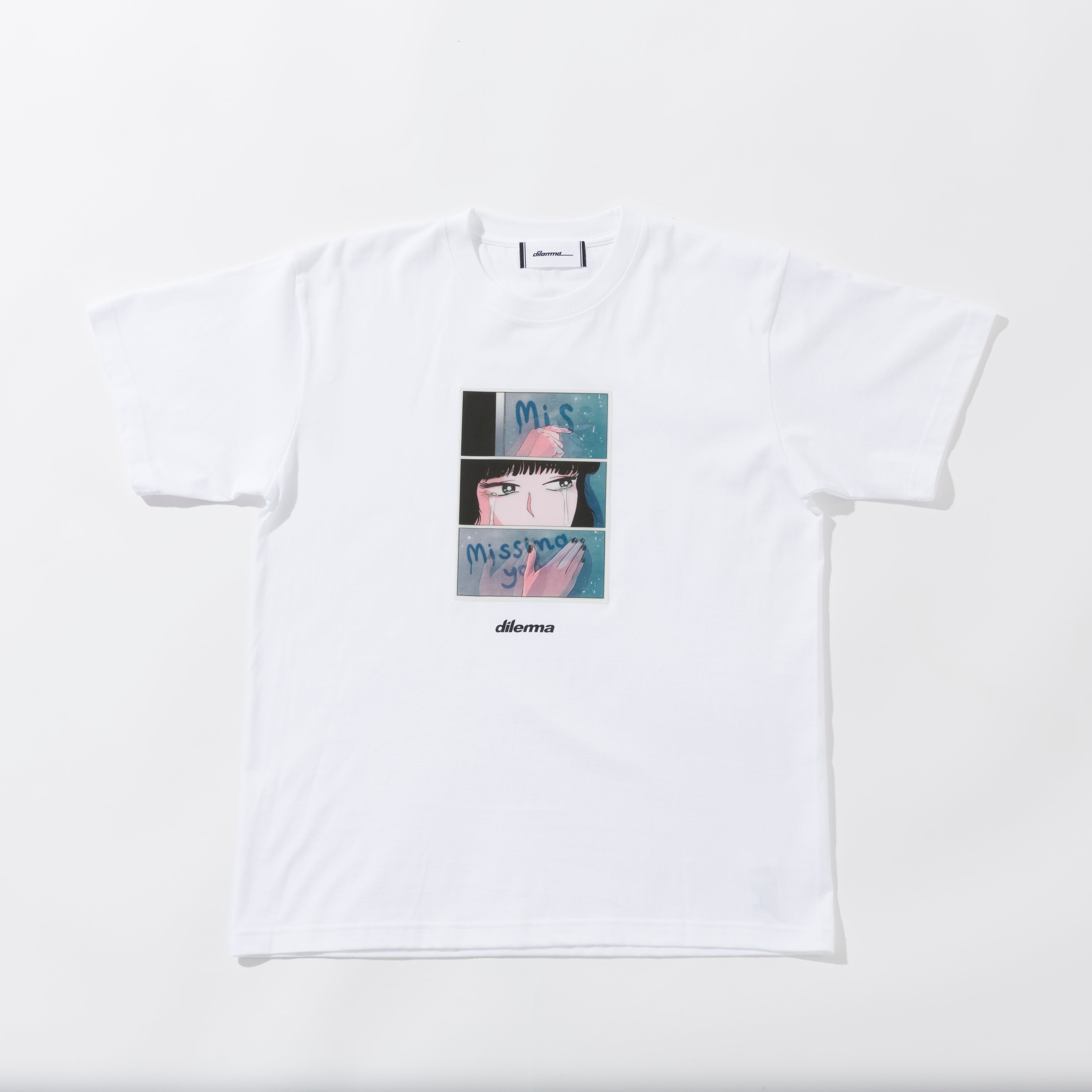 New Crying Girl Lenticular Tshirt/WHITE