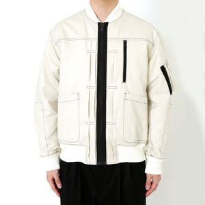 Pleat Flight Jacket