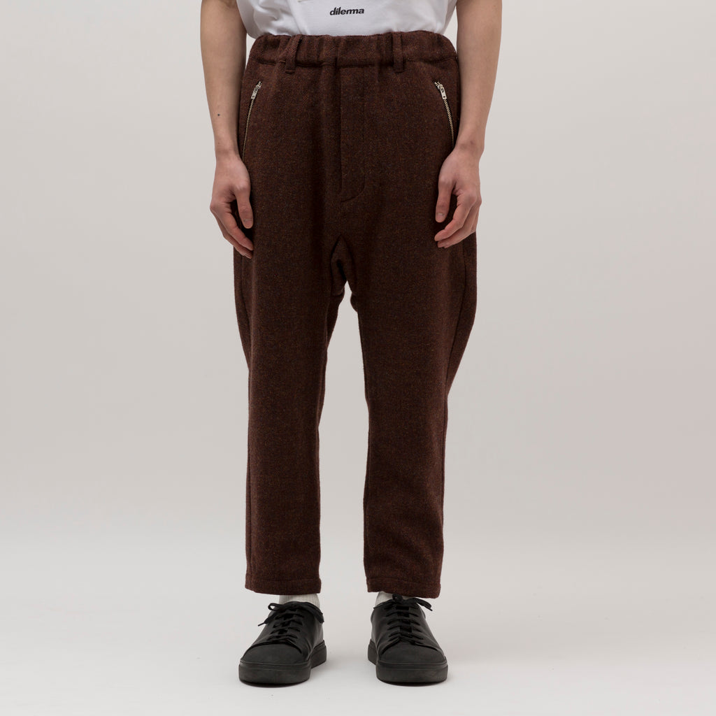 Wool Riders Sarouel Pants/WINE RED