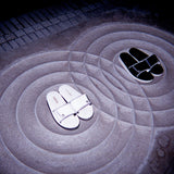 Lockstitch Leather Sandal/BLACK